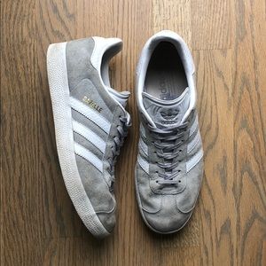 Light grey adidas gazelle